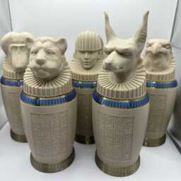 Egyptian Canopic Jars - The Mummy Fully Finished Museum Artefact 3D Printed - thumbnail 2
