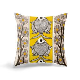 Coastal Fish Cushion Cover, Marine Beach Pillowcase, Nautical Home Decor, Seaside Living Room Accent, Ocean Themed Bedroom Throw Pillow - thumbnail 2