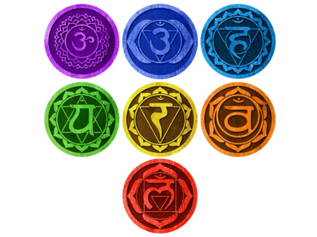 7 Chakras Wall Decals - Yoga Studio Decor, Meditation Decal, Gift Idea For Yogis - 1273-17 - image 1