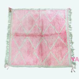 Yakiti - 7X7Ft Moroccan Rug, Beni Ourain Area Modern Wool Living Room Beniourain Handmade Soft Carpet, 216 cm X 220 - thumbnail 3