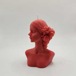 Flower Lady Candle Handmade Vegan Scented Candle - thumbnail 3
