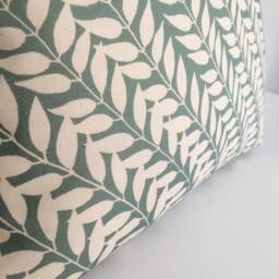 Leaf Print Cushion, 50x50cm, 100% Cotton, Just Get in Touch For Other Sizes - thumbnail 2
