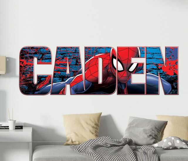 Kids Popular Characters Personalized Name Removable Wall Stickers Decal Home Decor Art Vinyl Mural Spm27 - image 1