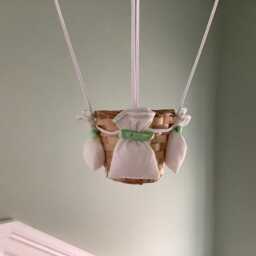 Hot Air Balloon Light Shade, Hanging Nursery Decoration - thumbnail 3