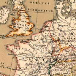 Old Map Of Europe During Roman Empire in The First Century Bc, Historical Map, Wall Art Decor - thumbnail 3