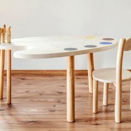 Solid Spruce Wood Table - Children's Designer Table - thumbnail 3