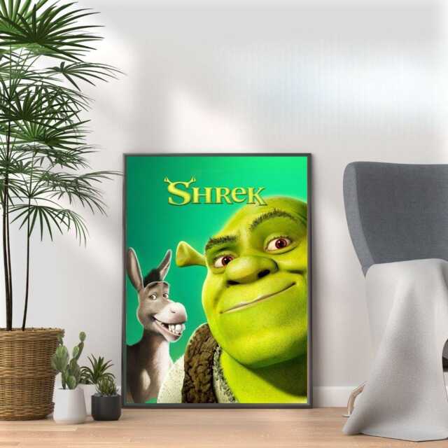 Shrek Movie Poster 2000S Film Wall Art by Etsy | uFurnish.com