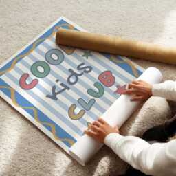 Colourful Cool Kids Club Childrens Wall Print For Bedroom Or Nursery - thumbnail 2