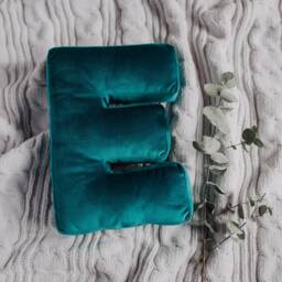Initial Pillow Letter Cushion Velvet Decorative Monogram Shower Gift - thumbnail 2