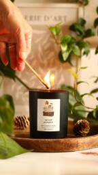 Spiced Pumpkin Soy Wax Candle Vegan Pumpkin Decor Halloween Gift For Her Spice Fall Home Cinnamon
