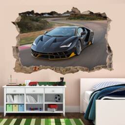 Supercar Sports Car Wall Sticker Mural Decal Poster Print Art Kids Bedroom Home Decor Lamborghini Ar6 - thumbnail 1