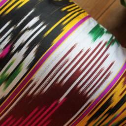 50cm - 20Inch Vintage Kilim Cushion Cover Handwoven - Silk Ikat Weave - thumbnail 3