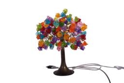 Desk Lamp, Flowers Bedside Lamp With Multicolored