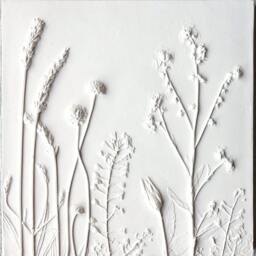 Late Summer Plaster Cast Flower Plaque 20x20cm - thumbnail 3