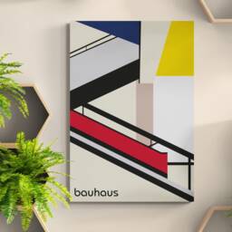 The Bauhaus Staircase Wall Art - Wrapped Frame Canvas Rolled Photo/Poster Print - thumbnail 2