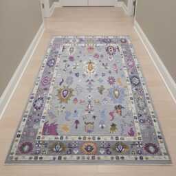 Handmade Oushak Wool Rug, Soft Pastel Floral Motifs, Custom Turkish Area Rug - thumbnail 3
