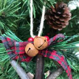 Wooden Christmas Tree Ornament Driftwood Twig Tree Stick Decor Rustic Holiday Decoration Gift Topper - thumbnail 2