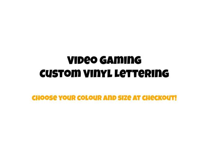 Custom Video Game Vinyl Lettering Personalized Wall Decal - image 1
