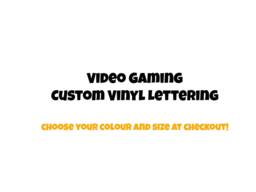 Custom Video Game Vinyl Lettering Personalized Wall Decal - thumbnail 1