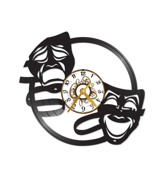 Free Shippingdrama-Theater Vinyl Record Clock - image 1