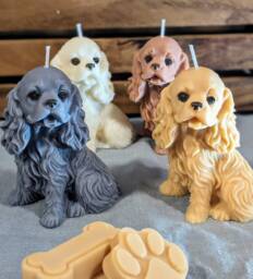 Cocker Spaniel Dog Candle. Candle Gift Set For Lovers - thumbnail 1