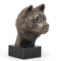 Akita Inu, Dog Marble Statue, Limited Edition, Artdog. Made Of Cold Cast Bronze. Perfect Gift. Limited Edition - thumbnail 3