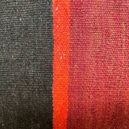 "Afghan Handwoven Red Kilim Vintage Large Carpet Cushion Cover, 60cm X 60cm, - 24"" 24" - thumbnail 3