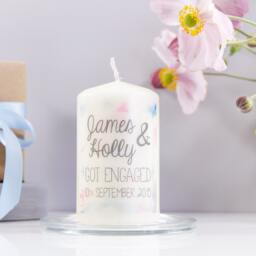 Got Engaged Candle - Engagement Gift Candle- She Said Yes Congratulations Candle - thumbnail 1