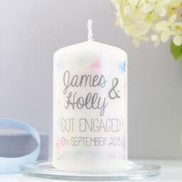 Got Engaged Candle - Engagement Gift Candle- She Said Yes Congratulations Candle - thumbnail 2