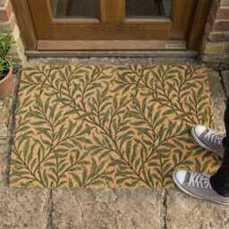 William Morris Willow Boughs Doormat, Botanical Arts & Crafts Welcome Matrug - thumbnail 3
