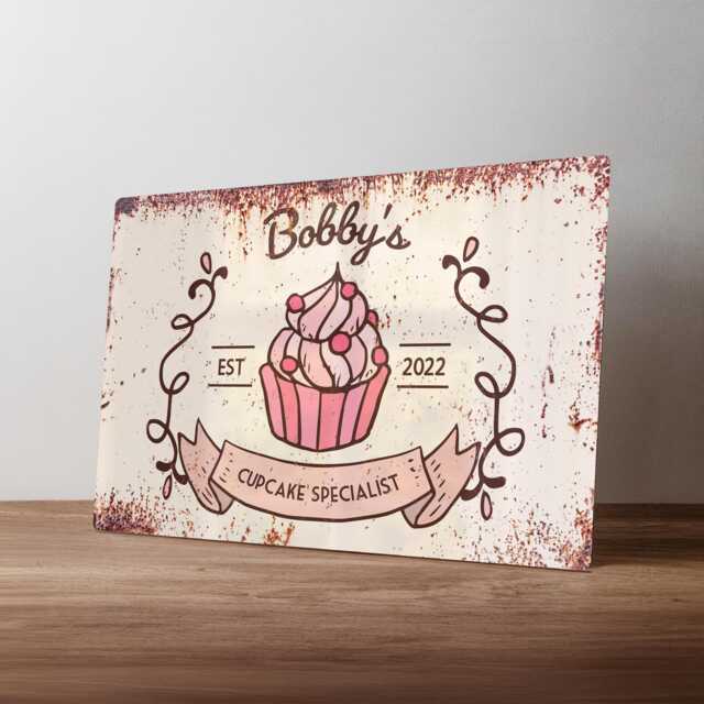 Personalised Cake Shed Metal Sign - Custom Cakery Wall Art Bakery Decor in A5, A4, A3 - image 1