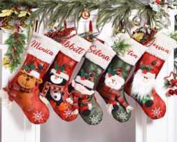 Christmas Stockings, Holiday Family Stockings Set, Christmas Stocking, Stocking, Holiday Decor Gift, Holiday Stocking, Christmas - thumbnail 1