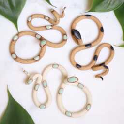 Ceramic Snakes, Small Set Of 3, By Carter + Rose