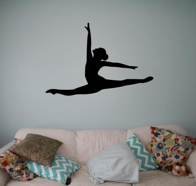 Wall Vinyl Decal Gymnastics Exercise Acrobatic Sticker Sport Home Interior Bedroom Decor Art Murals Housewares 11(Gmc - image 1