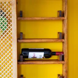 Nostalgia Style 4 Tier Beverages Cabinet, Floating Wine Bottles Holds, High Quality Wall Hanging Cupboard, Whiskey Organizer Rack, Bff Gift - thumbnail 4
