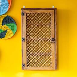 Nostalgia Style 4 Tier Beverages Cabinet, Floating Wine Bottles Holds, High Quality Wall Hanging Cupboard, Whiskey Organizer Rack, Bff Gift - thumbnail 3