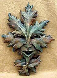 Oak Leaf Greenman Wall Plaque - thumbnail 1