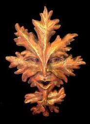 Oak Leaf Greenman Wall Plaque - thumbnail 2