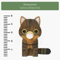 Brown Tabby Cat Eyeglass Stand/Glasses Holder - thumbnail 3