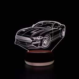 Bullitt Car Led Night Light, Gifts For Him, Her, Bedroom Gift Him, Dad