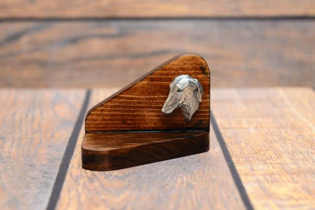 Azawakh - Wooden Candlestick With Dog, Souvenir, Decoration, Limited Edition, Collection - image 1