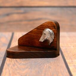 Azawakh - Wooden Candlestick With Dog, Souvenir, Decoration, Limited Edition, Collection - thumbnail 2