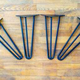 "3-Rod Hairpin Table Legs , Customizable Height 16"" - 20" - thumbnail 3