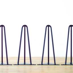 "3-Rod Hairpin Table Legs , Customizable Height 16"" - 20" - thumbnail 2