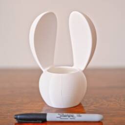 Bunny With Big Ears Plant Pot, Easter Rabbit, Chinese New Year Of The Cute Kawaii Animal Lover Gift - thumbnail 4