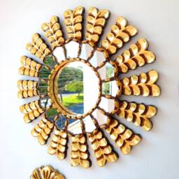 "Peruvian Mirrors ""Ivory Leaves" - thumbnail 3