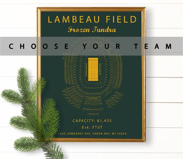 stadium Sign, Gifts For Him, Custom Signs, Football Gifts, Mens Gift, Basement Bar, Seating Chart, Packers, Patriots, City Art, Christmas - image 1