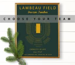 stadium Sign, Gifts For Him, Custom Signs, Football Gifts, Mens Gift, Basement Bar, Seating Chart, Packers, Patriots, City Art, Christmas - thumbnail 1