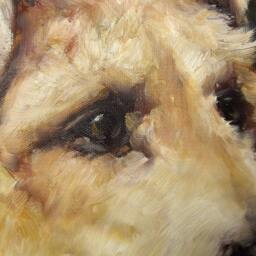 Two Wire-Haired Fox Terriers Oil Painting On Canvas - Inspired By Arthur Wardle - thumbnail 2