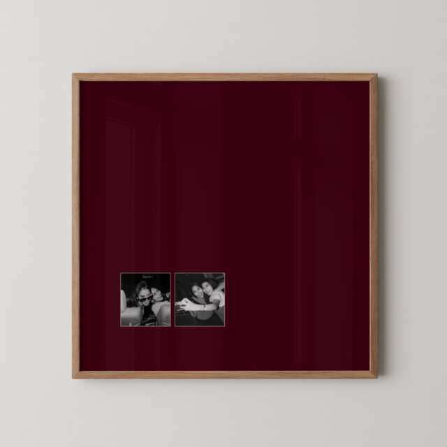 Personalised Photo Mat Polaroid Mount Style Print - Custom Gift Photobooth Keepsake Wall Art For Family, Couple, Baby Decor - image 1
